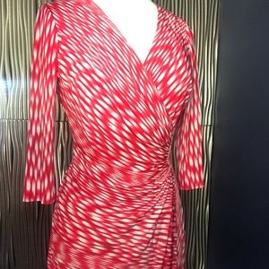 Laundry red print dress